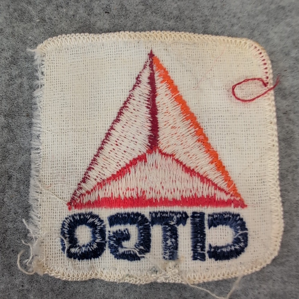 Vintage Citgo Gas Station Embroidered Patch Sew On Orange Red‎ Blue Logo - Picture 2 of 3